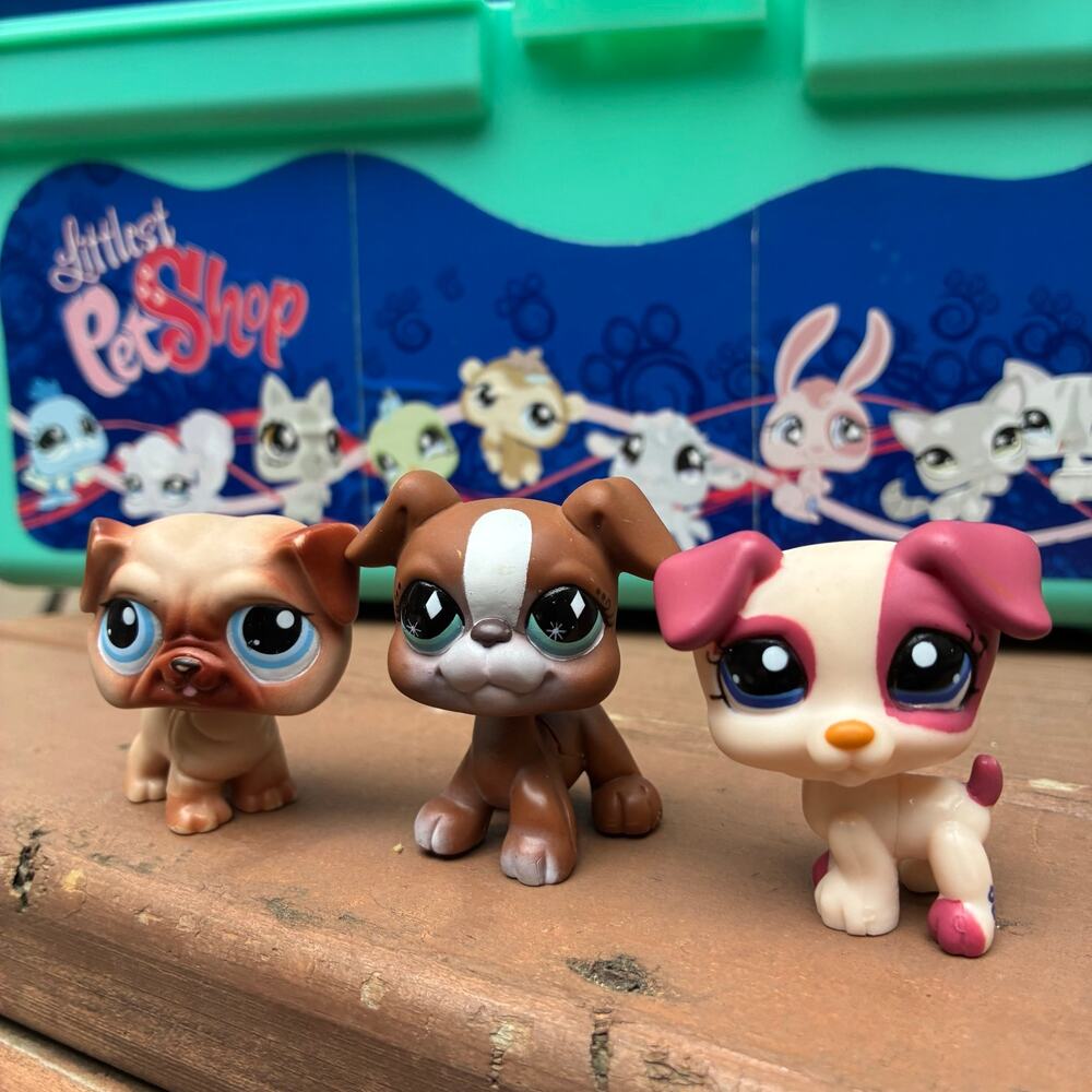 Littlest Pet Shop Boxer, Pug, Jack Russel Authentic y2k LPS